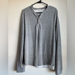 Marine Layer Double Knit Henley Medium
